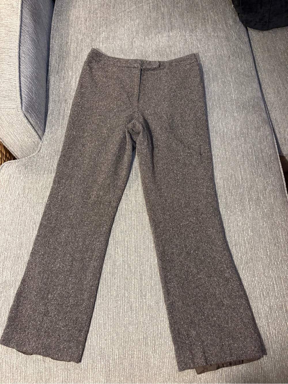 Ann Taylor Brown Knit Flare Pants